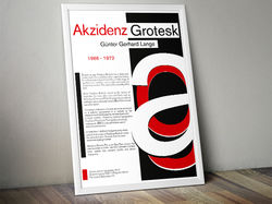Презентация шрифта "Akzidenz Grotesk"
