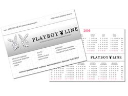 Карманный календарик Playboy-line.ru
