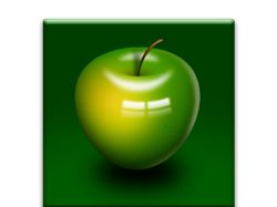 иконка "зеленое яблоко"