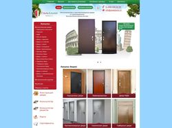 Сайт визитка по продаже дверей www.stalalyans.ru