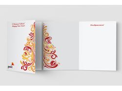 Новогодняя открытка PWC