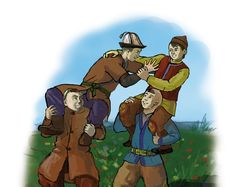 Иллюстрации к книге. Казахские национальные игры