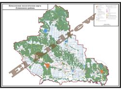 Подробная карта лунинецкого района