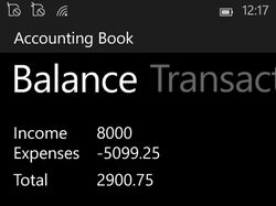 Accounting Book (Windows Phone 8.1)