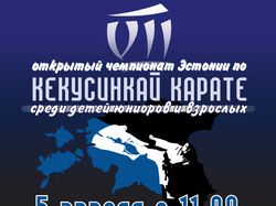 Плакат соревнований по каратэ