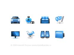 Blue icons