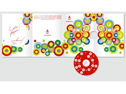 Поздравительная открытка для Альфа-банка с диском