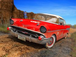 Chevrolet Bell Air 1957 in desert
