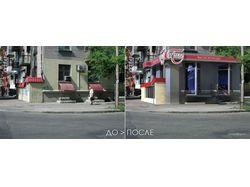 Фотоврисовка фасада магазина2
