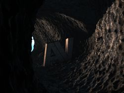 Текст в пещере