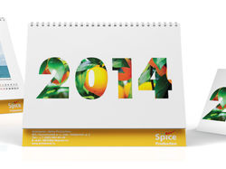 Новогодний календарь + открытка