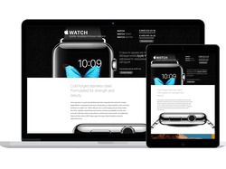 Дизайн сайта на предзаказ смарт-часов Apple Watch