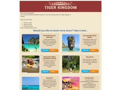 Tiger Kingdom (HTML-письмо)