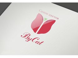 Логотип для флористического салона "ByCat"