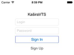iOS приложение для сервиса KashiraVTS (vts.me)