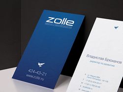 Дизайн визитки для компании Zolle
