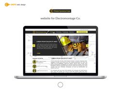 Дизайн сайта для компании Электромонтаж