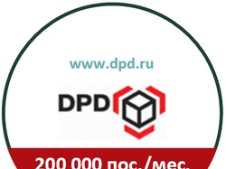 DPD - более 200 000 посетителей в месяц за 12 меc.