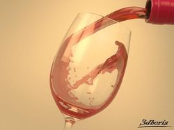 Realflow - Wine in glass