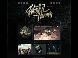 Site Design for Metal Band Wasted Heroes