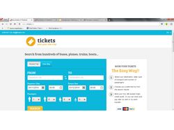 Сайт по поиску и бронированию билетов