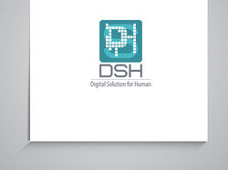 Логотип - DSH (Digital Solution for Humans).