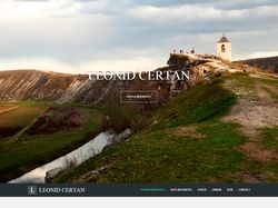Сайт-визитка для молдавского поэта Leonid Certan