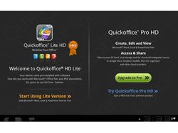 Quickoffice for Android Honeycomb