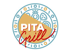 Паттерны и логотип для кафе PITA GRILL