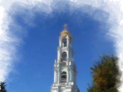 Рисунок по фотографии - Колокольня ТСЛ