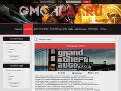 Редизайн сайта с трейнерами для игр