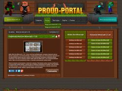 Дизайн minecraft сайта