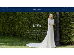Сайт компании свадебных платьев IdaTorez