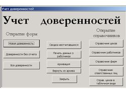 Учет и выдача доверенностей