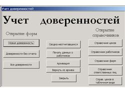 Учет и выдача доверенностей