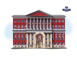 Отрисовка здания Тверская 13