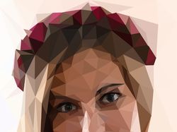 портрет в стиле Low Poly