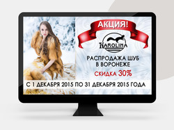 Баннера для сайта Магазин меховых изделий Karolina