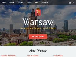 Warsaw - сайт-визитка города Варшавы