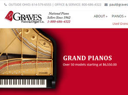 Лендинг для сайта Grave's Pianos