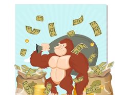 Горилла с деньгами