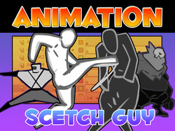 Анимация. Scetch Fight Guy