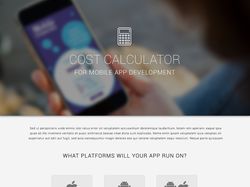 Cost Calculator for mobile App