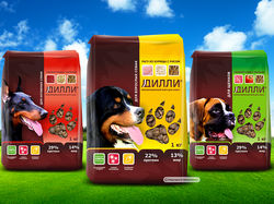 Дизайн логотипа, упаковки корма для собак