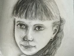 Портрет угольным карандашом на заказ