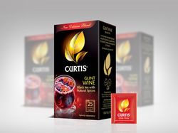 Разработка дизайна пачки чая в сашетах ТМ "CURTIS"