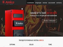 Дизайн корпоративного сайта "Amica"