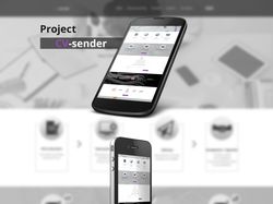 Project CV-sender (home page templates PSD)