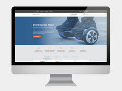 Дизайн сайта по продаже гироскутеров