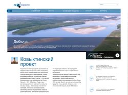 Дизайн сайта "СН-Газдобыча", 2012